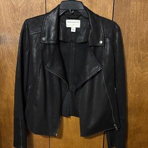 Marrakech Women's Black Leather Moto Jacket